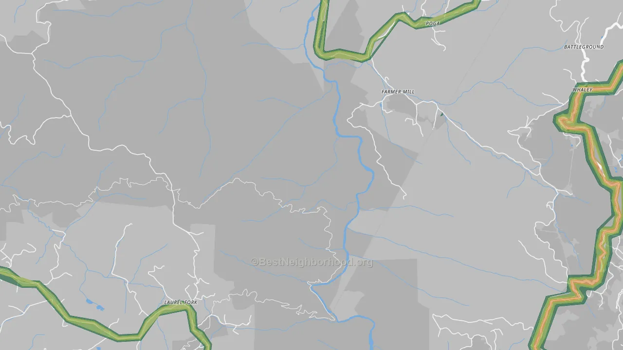 Poga, TN Map of Noise Levels in Poga
