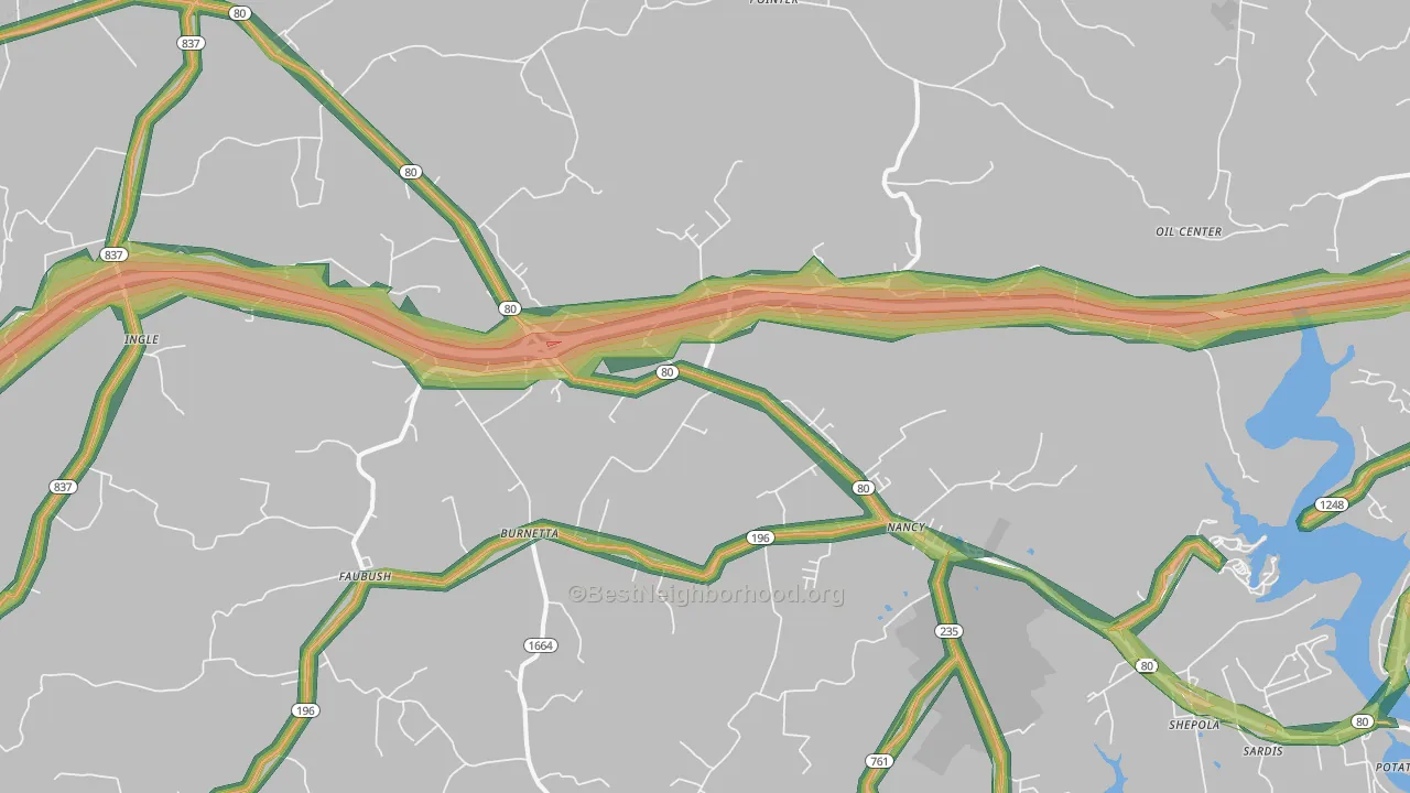 Pointer, KY Map of Noise Levels in Pointer