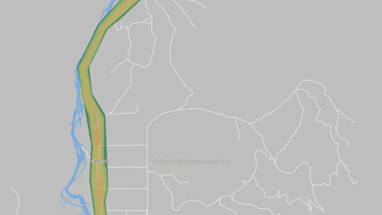 Ponderosa Pines, MT Map of Noise Levels in Ponderosa Pines