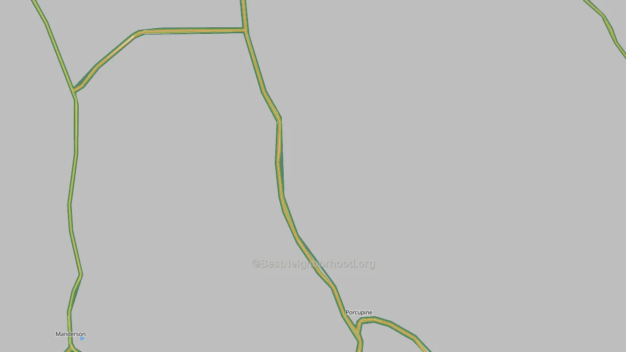 Porcupine, SD Map of Noise Levels in Porcupine