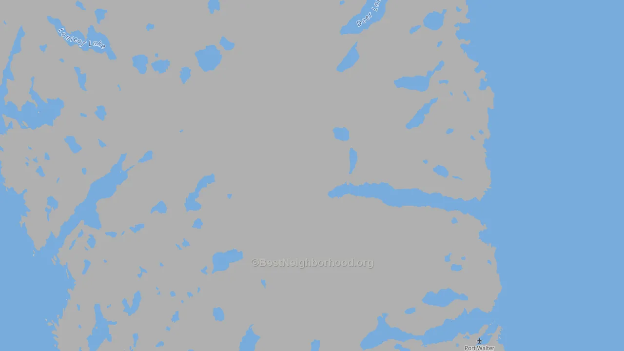 Port Alexander, AK Map of Noise Levels in Port Alexander