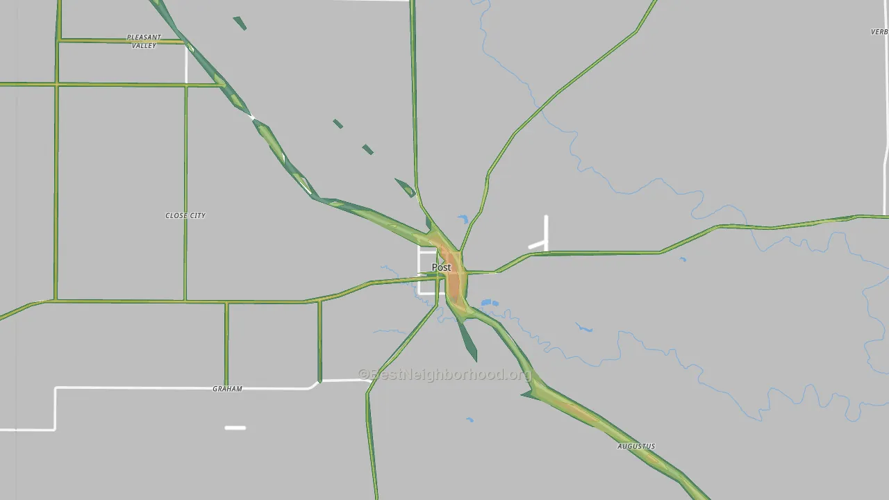 Post, TX Map of Noise Levels in Post