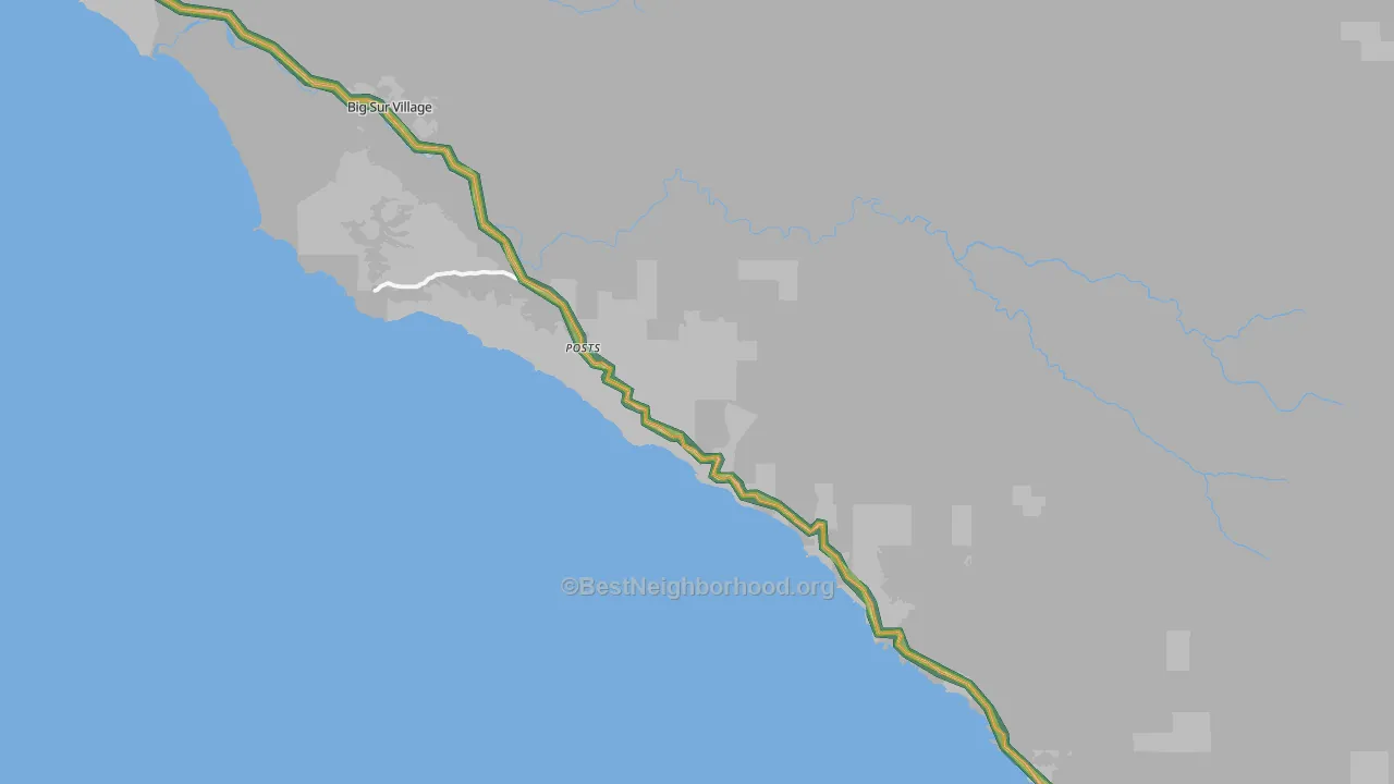 Posts, CA Map of Noise Levels in Posts