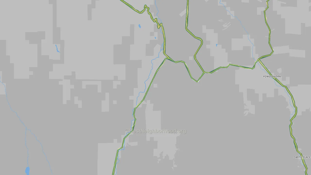 Powderhorn, CO Map of Noise Levels in Powderhorn