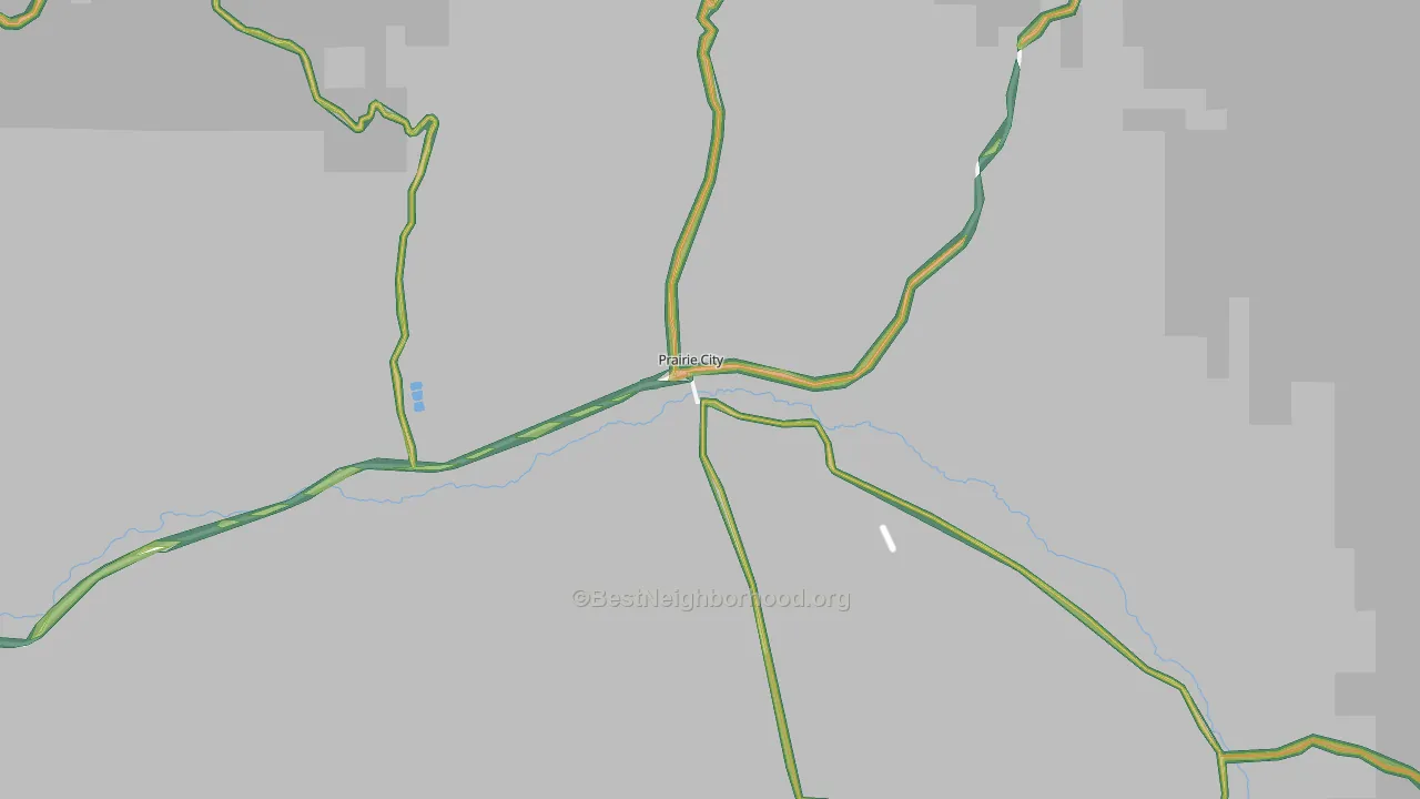 Prairie City, OR Map of Noise Levels in Prairie City