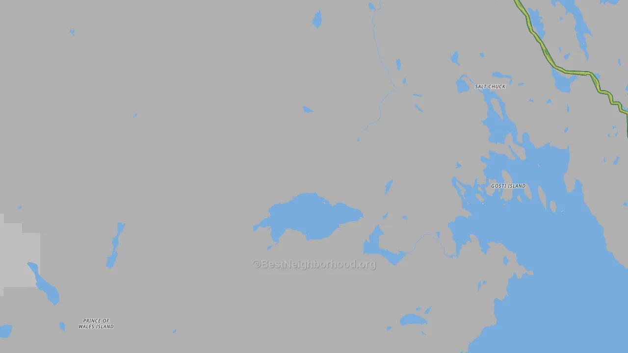 Prince of Wales-Hyder Census Area, AK Map of Noise Levels in Prince of Wales-Hyder Census Area