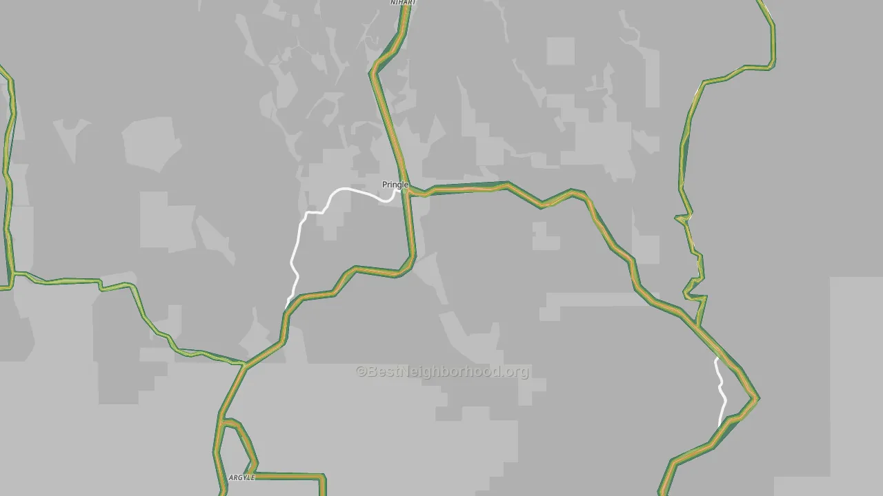 Pringle, SD Map of Noise Levels in Pringle