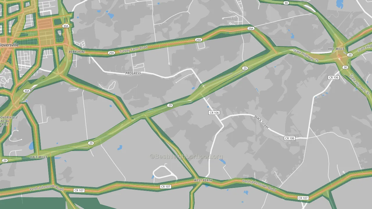 Progress, NY Map of Noise Levels in Progress