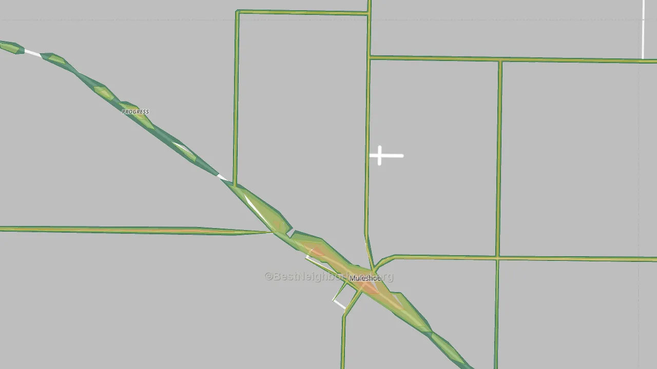Progress, TX Map of Noise Levels in Progress