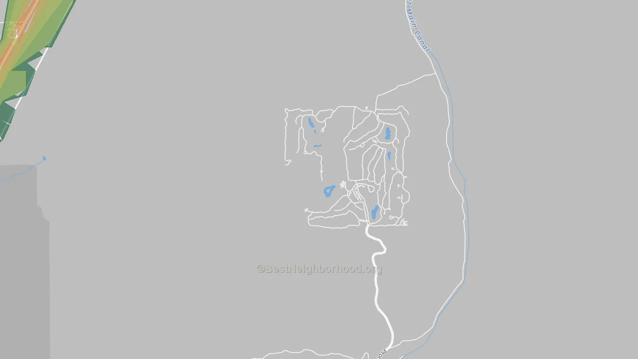 Pronghorn, OR Map of Noise Levels in Pronghorn