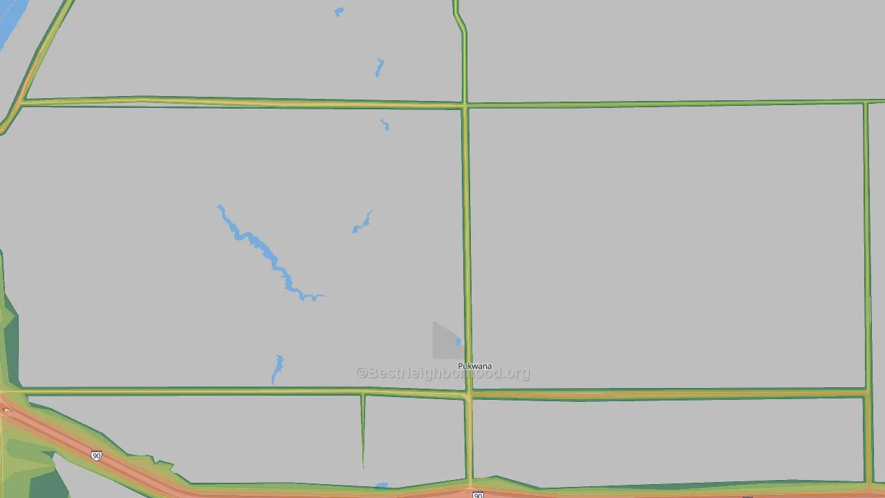 Pukwana, SD Map of Noise Levels in Pukwana