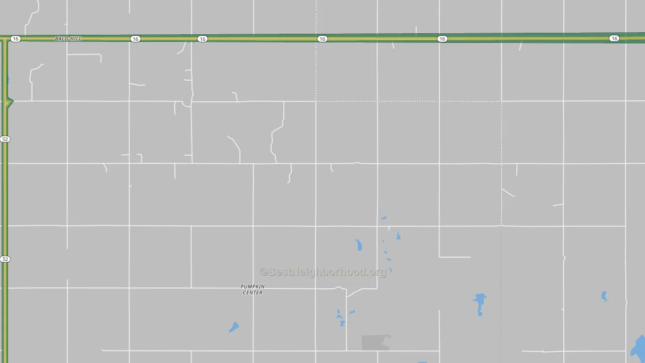 Pumpkin Center, OK Map of Noise Levels in Pumpkin Center