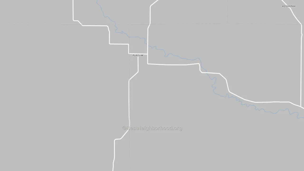 Purdum, NE Map of Noise Levels in Purdum