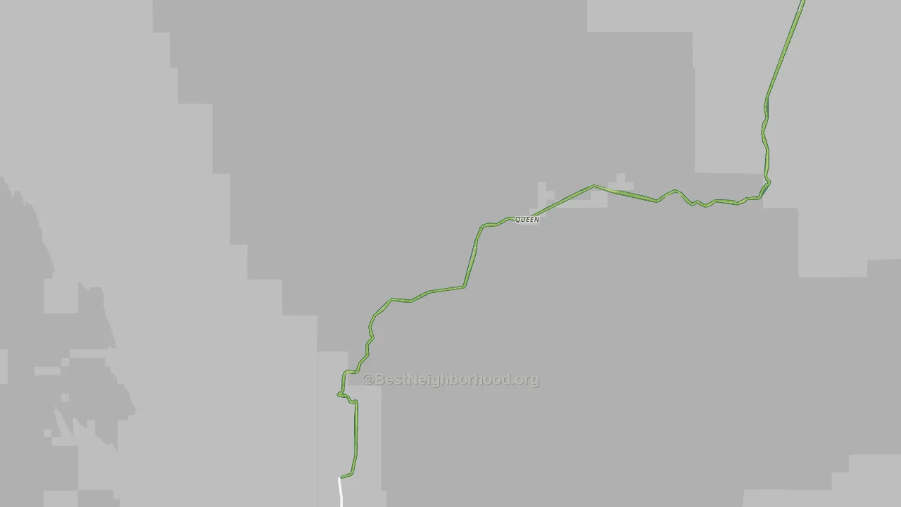 Queen, NM Map of Noise Levels in Queen