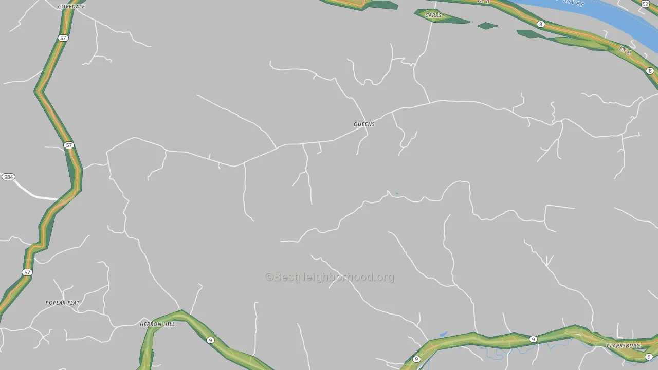 Queens, KY Map of Noise Levels in Queens