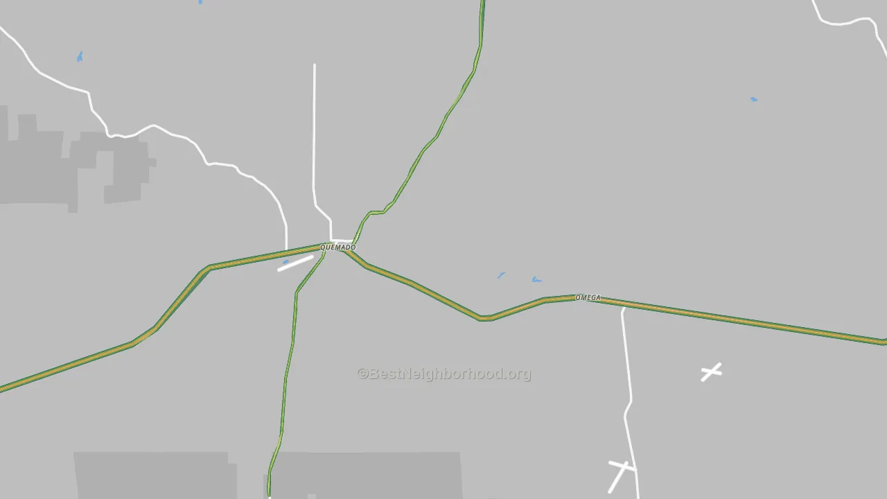 Quemado, NM Map of Noise Levels in Quemado