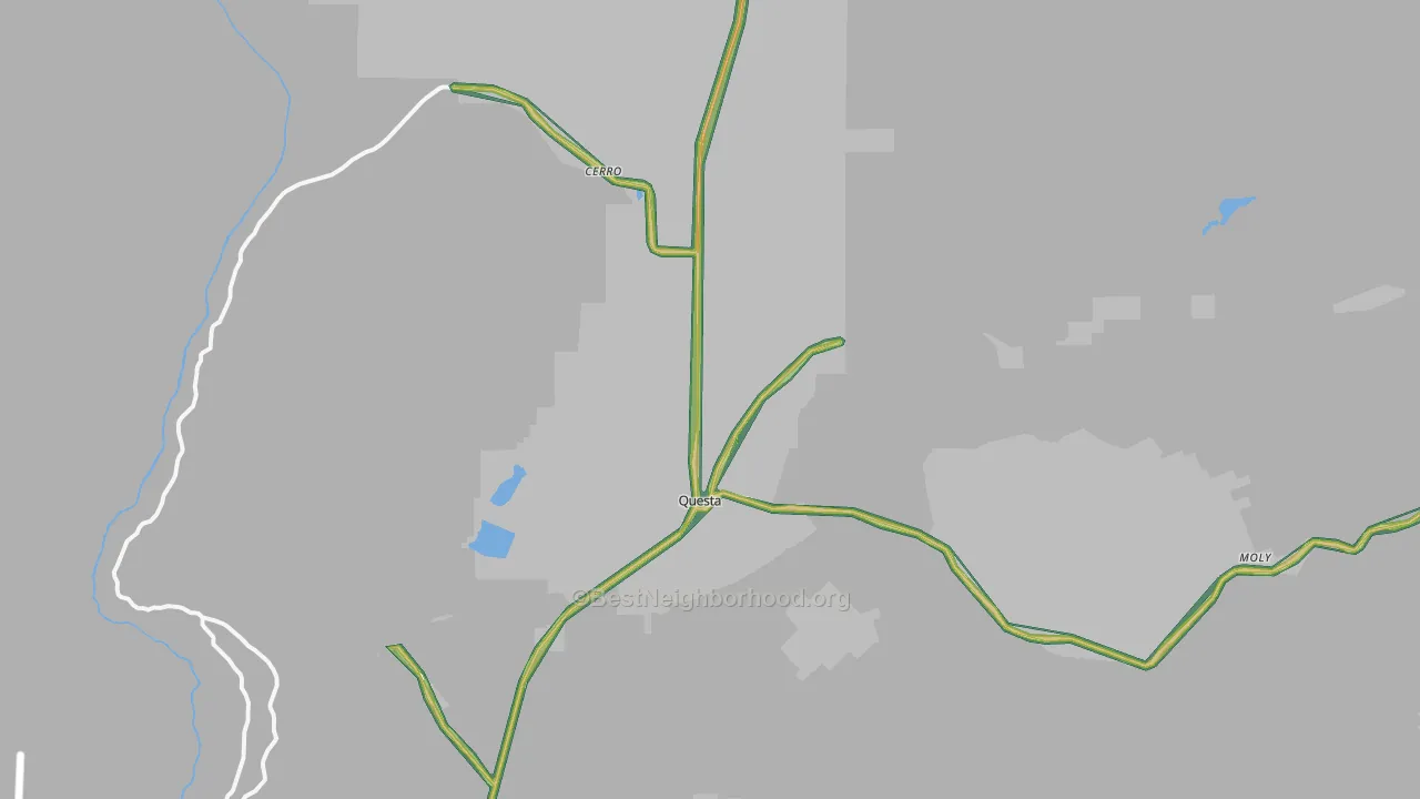 Questa, NM Map of Noise Levels in Questa