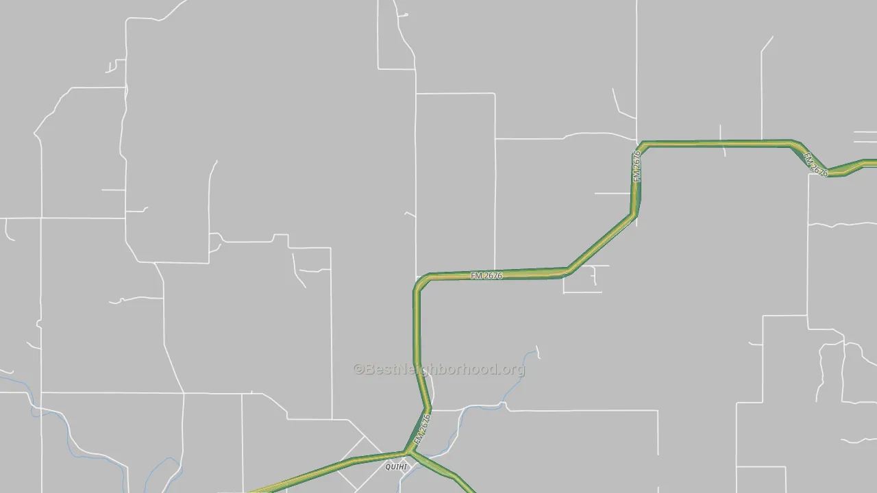 Quihi, TX Map of Noise Levels in Quihi