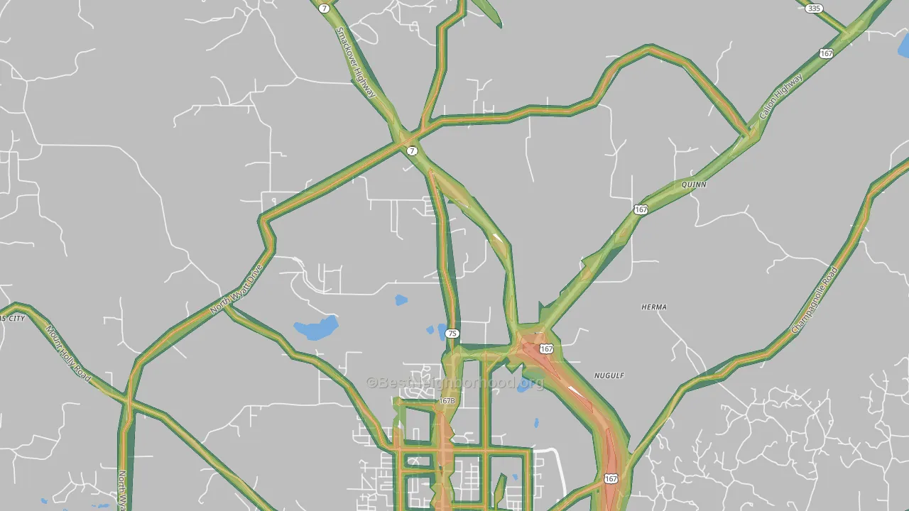 Quinn, AR Map of Noise Levels in Quinn