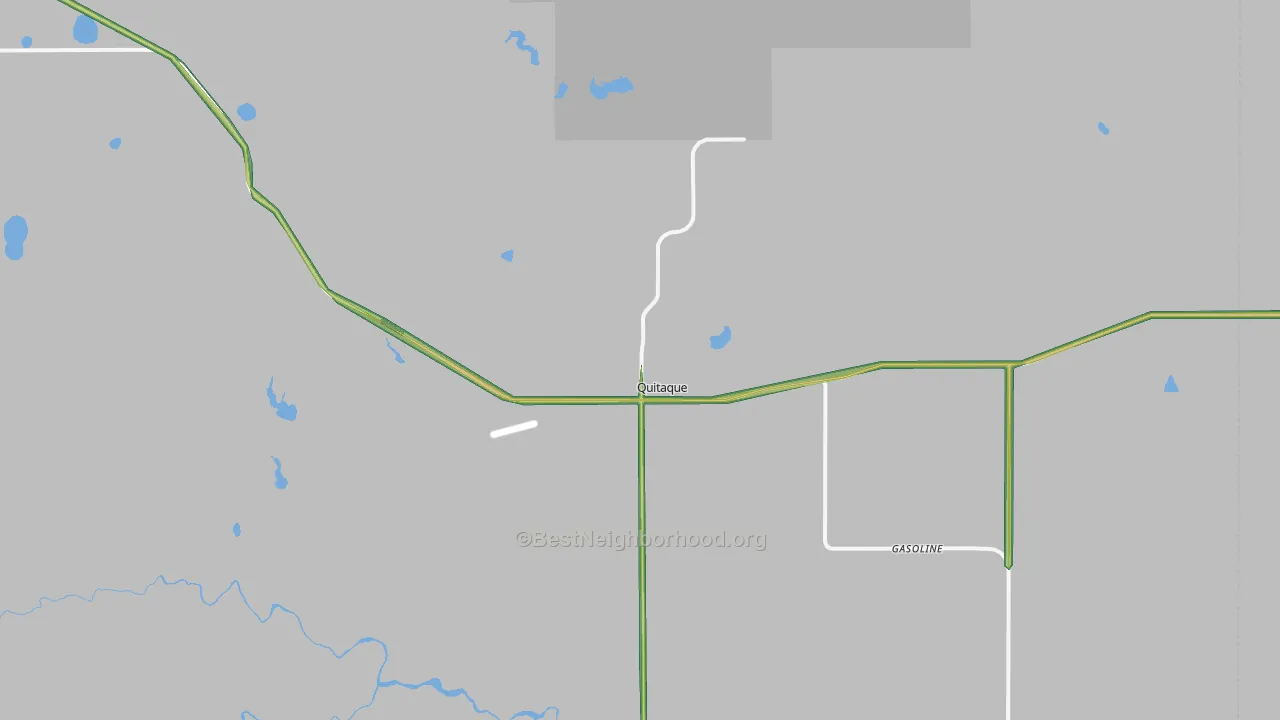 Quitaque, TX Map of Noise Levels in Quitaque