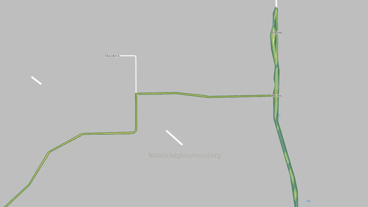 Rachal, TX Map of Noise Levels in Rachal