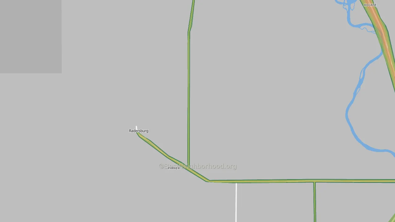 Radersburg, MT Map of Noise Levels in Radersburg