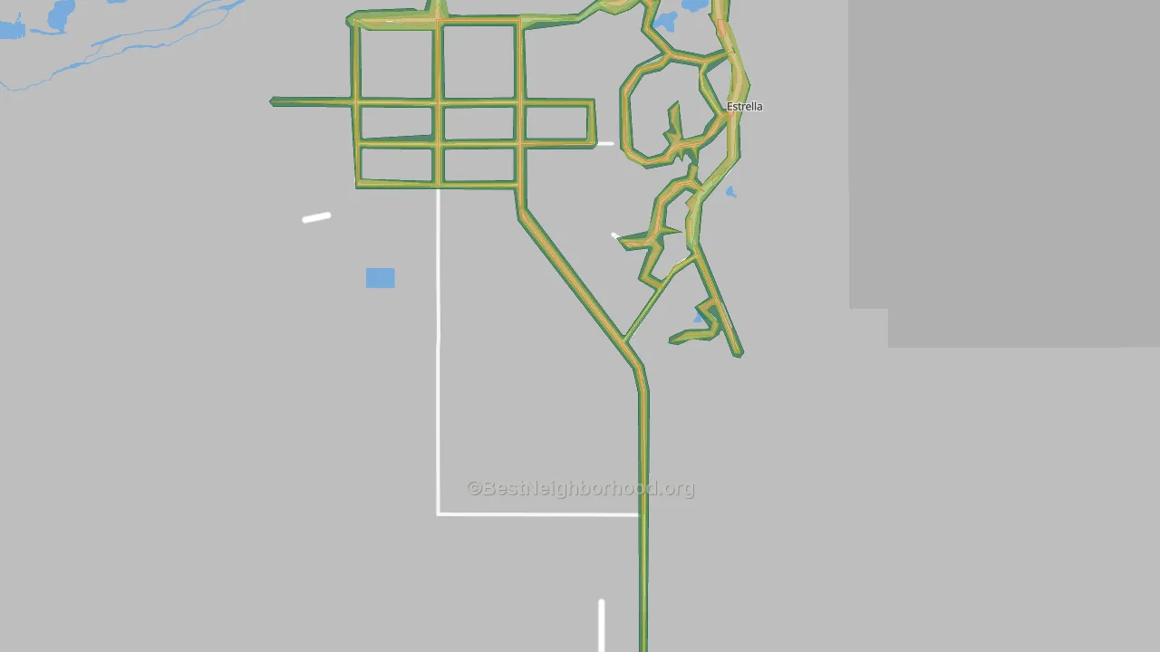 Rainbow Valley, AZ Map of Noise Levels in Rainbow Valley
