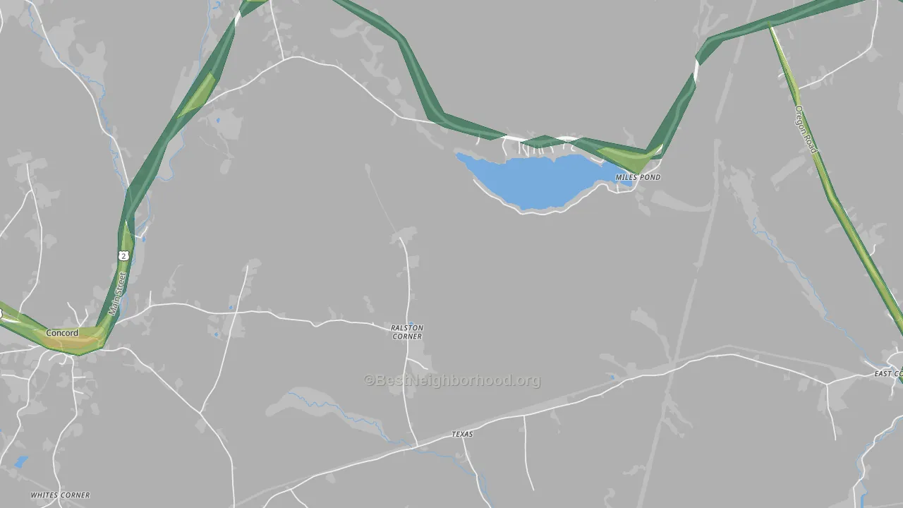 Ralston Corner, VT Map of Noise Levels in Ralston Corner