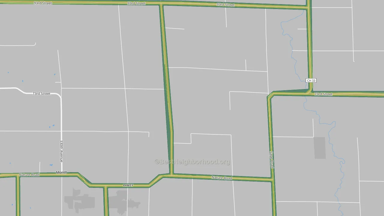 Ramey, MN Map of Noise Levels in Ramey