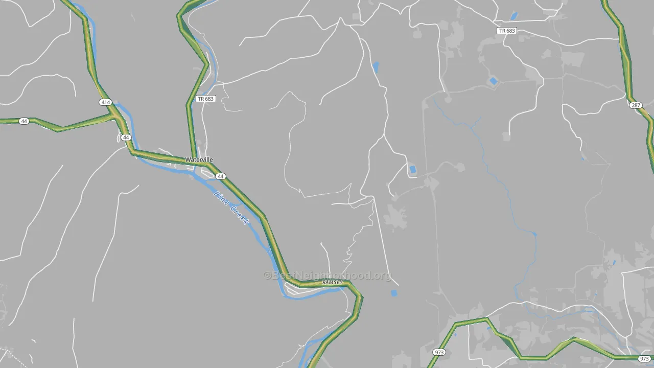 Ramsey, PA Map of Noise Levels in Ramsey