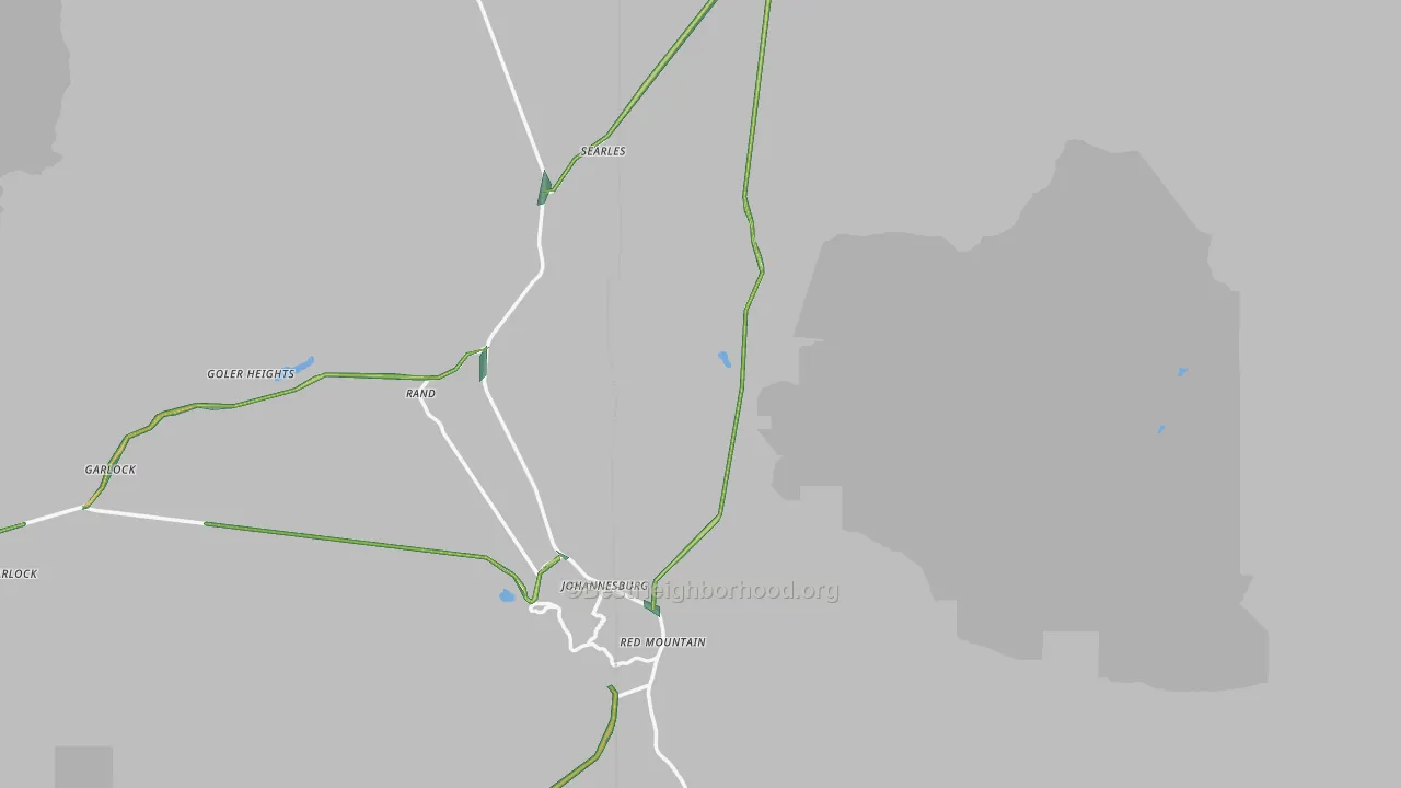 Randsburg, CA Map of Noise Levels in Randsburg