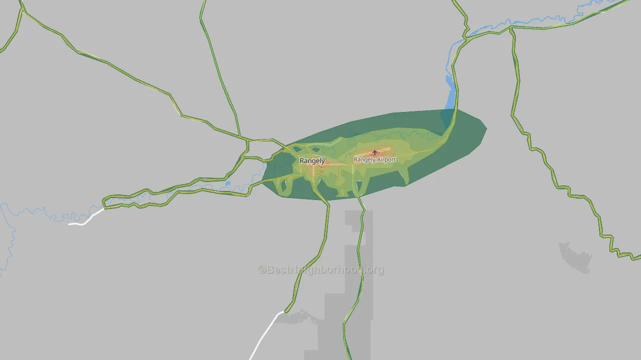 Rangely, CO Map of Noise Levels in Rangely