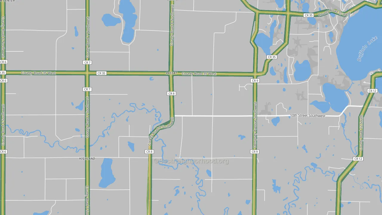Rassat, MN Map of Noise Levels in Rassat