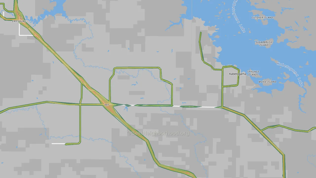 Ray, MN Map of Noise Levels in Ray