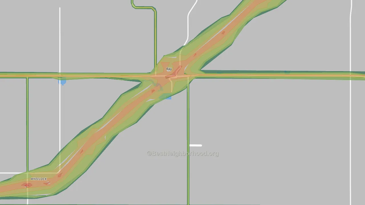 Ray, ND Map of Noise Levels in Ray