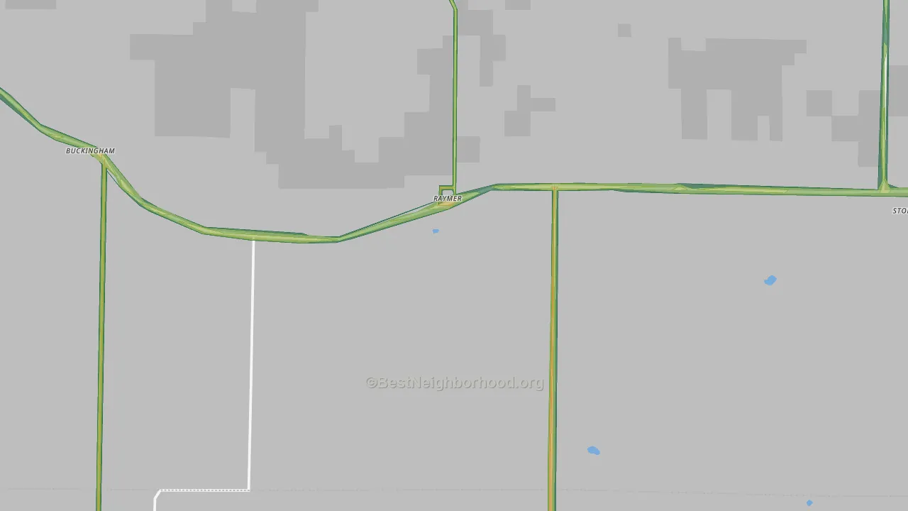 Raymer, CO Map of Noise Levels in Raymer