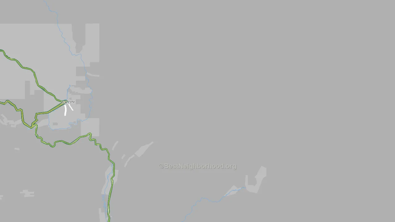 Red River Hot Springs, ID Map of Noise Levels in Red River Hot Springs