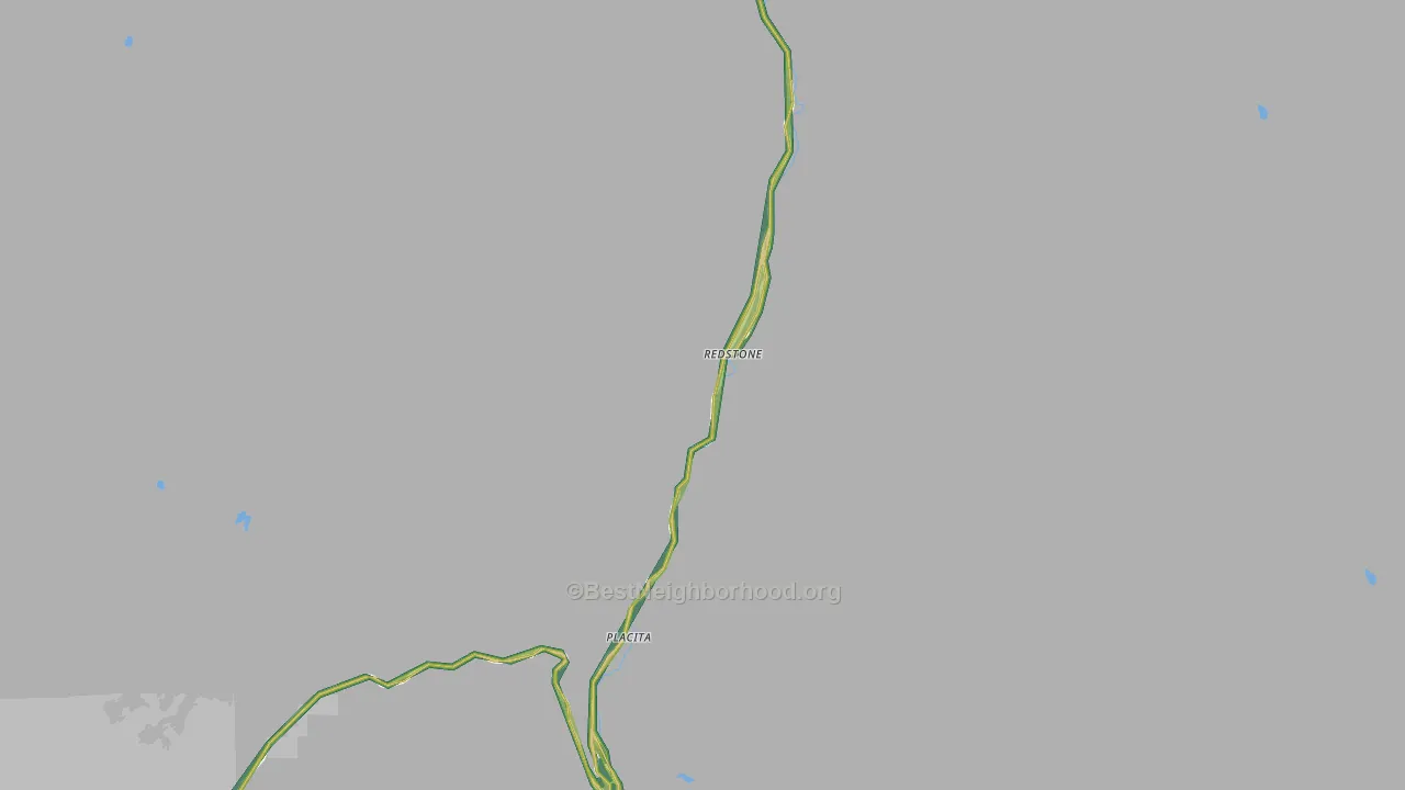 Redstone, CO Map of Noise Levels in Redstone