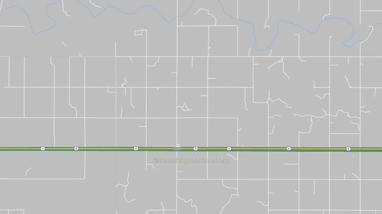 Reed, OK Map of Noise Levels in Reed