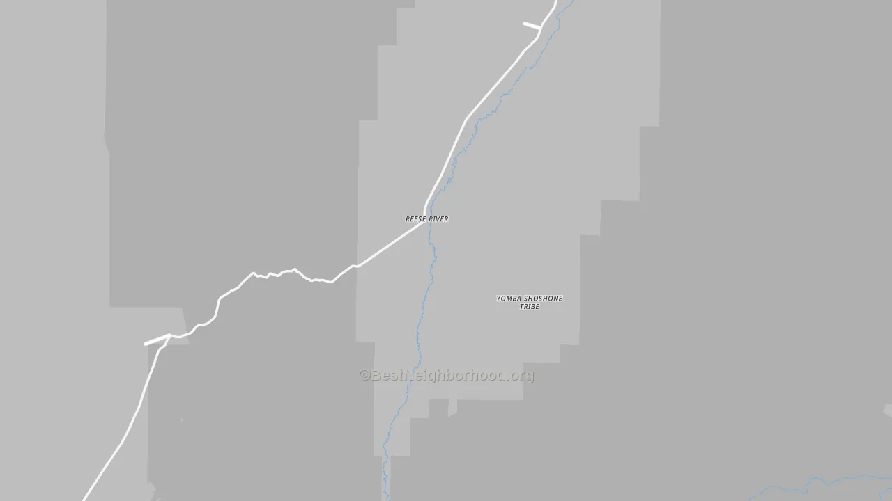 Reese River, NV Map of Noise Levels in Reese River