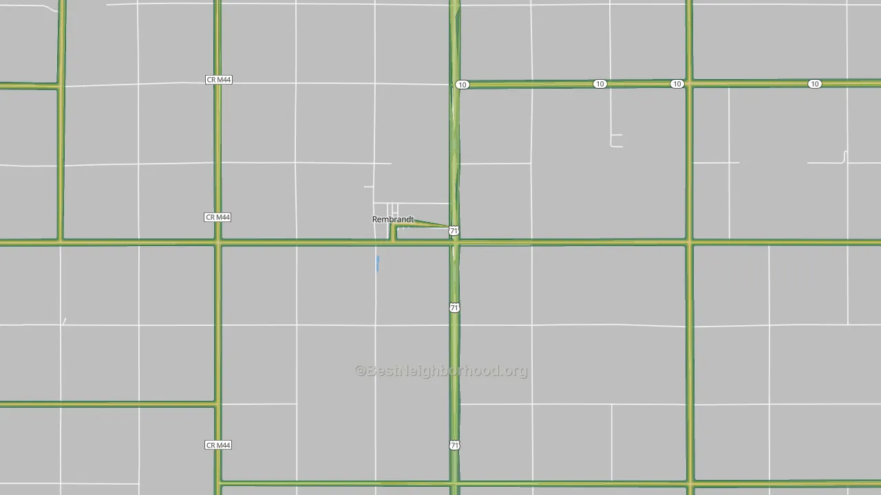 Rembrandt, IA Map of Noise Levels in Rembrandt