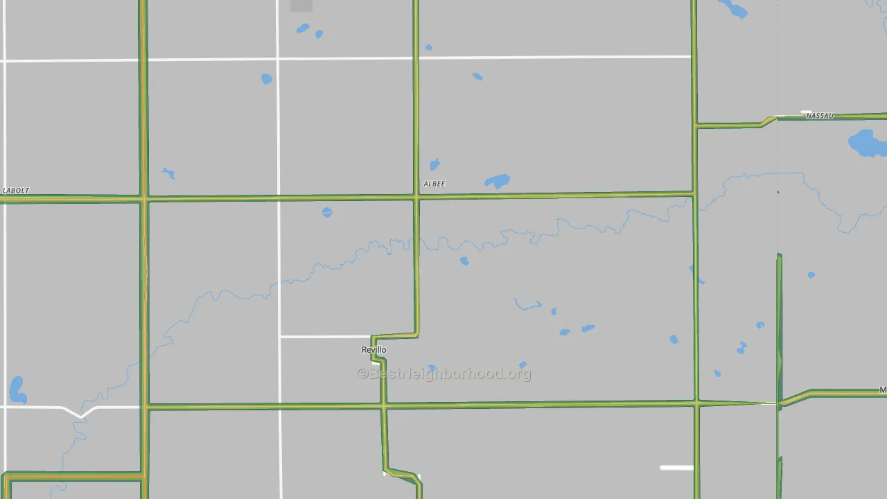 Revillo, SD Map of Noise Levels in Revillo