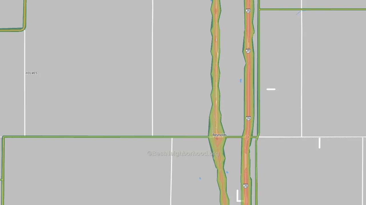 Reynolds, ND Map of Noise Levels in Reynolds