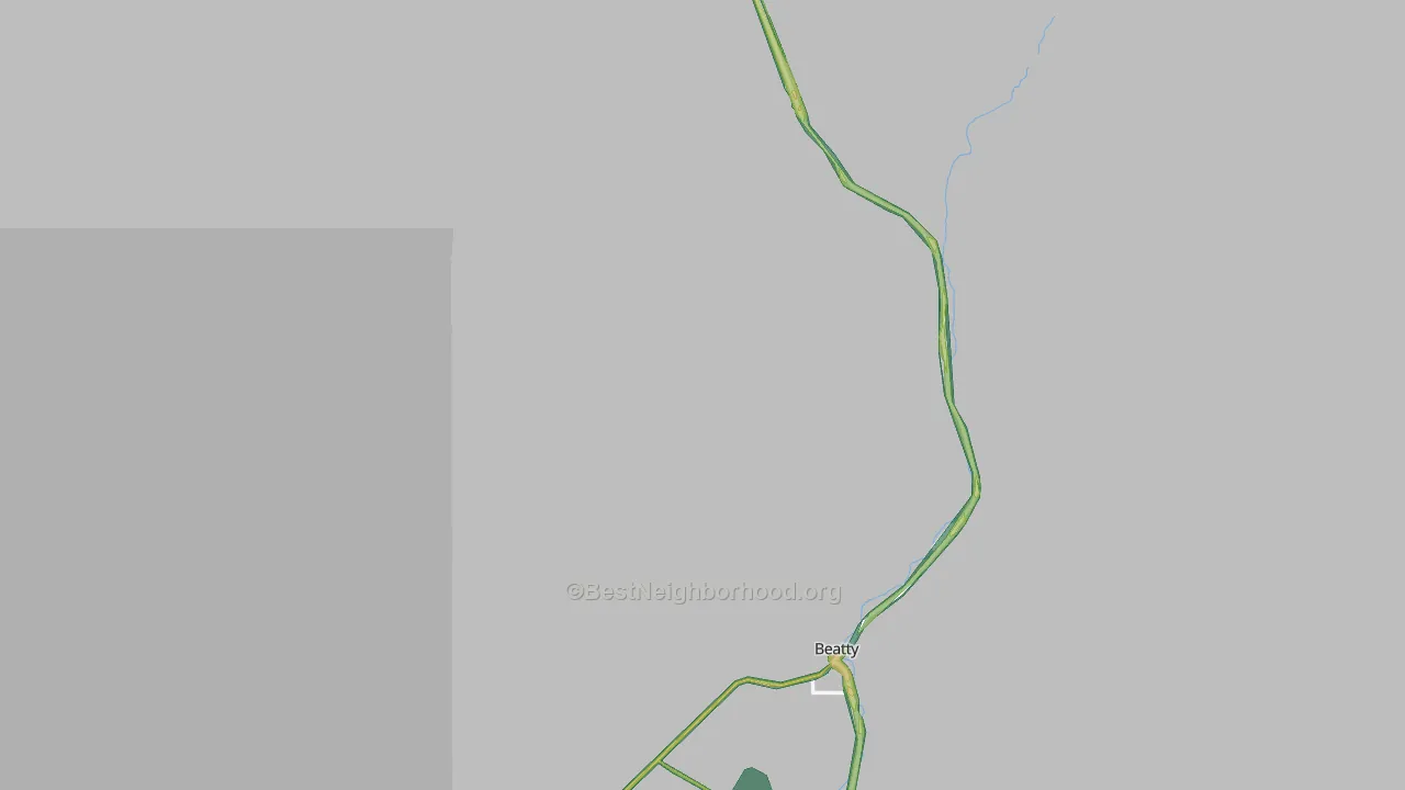 Rhyolite, NV Map of Noise Levels in Rhyolite