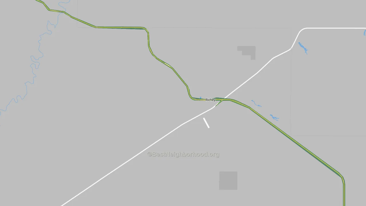 Richey, MT Map of Noise Levels in Richey