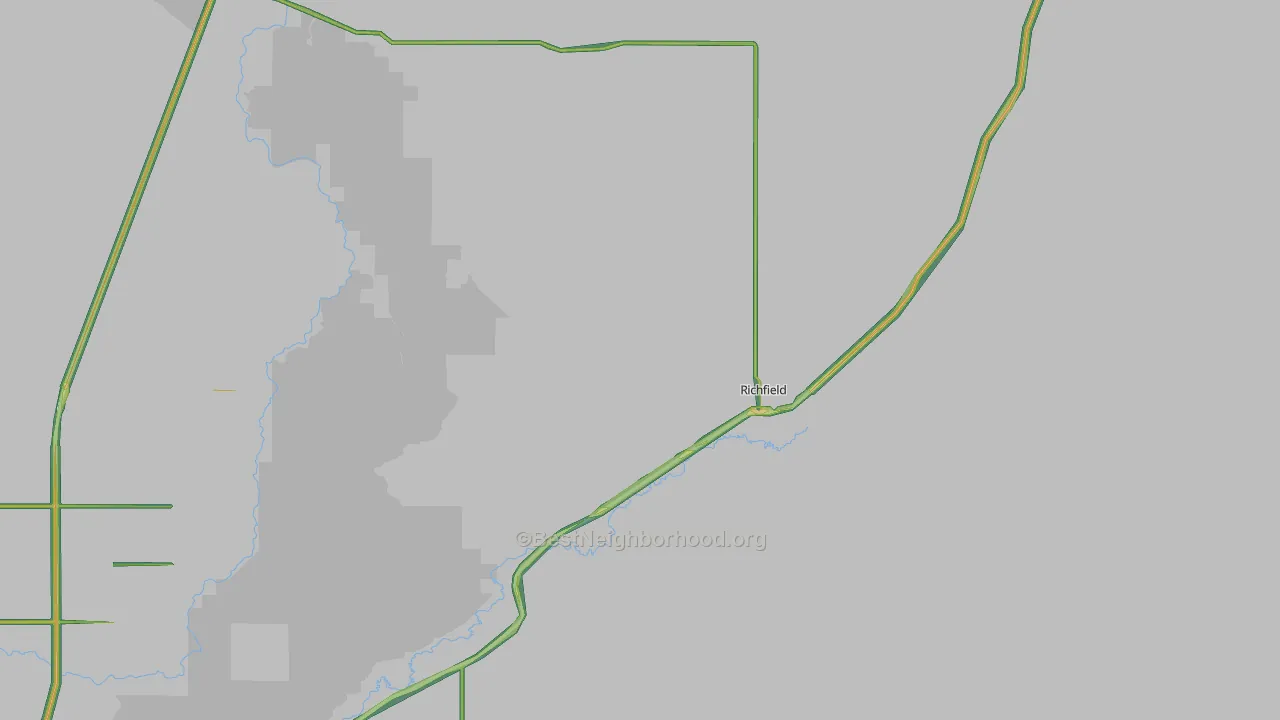 Richfield, ID Map of Noise Levels in Richfield