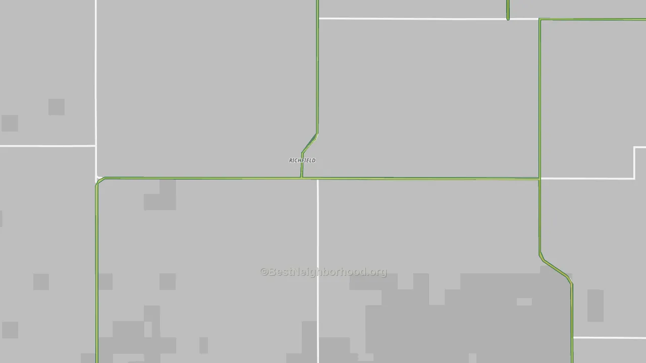 Richfield, KS Map of Noise Levels in Richfield