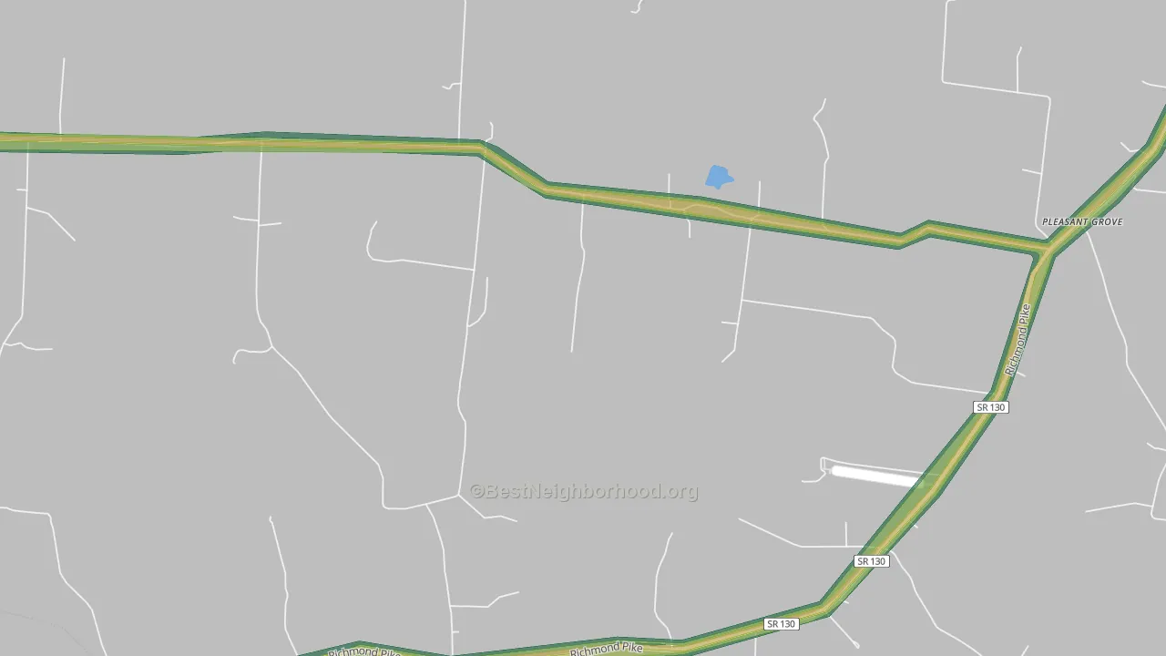 Richmond, TN Map of Noise Levels in Richmond