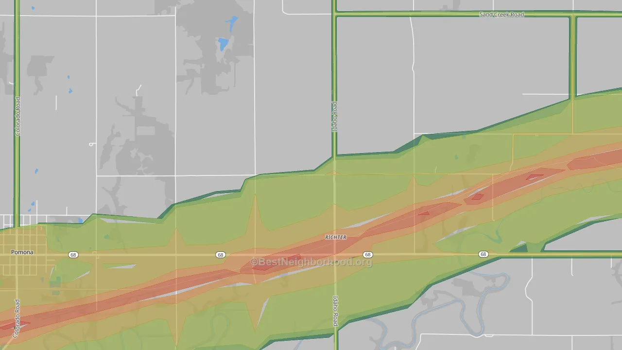 Richter, KS Map of Noise Levels in Richter