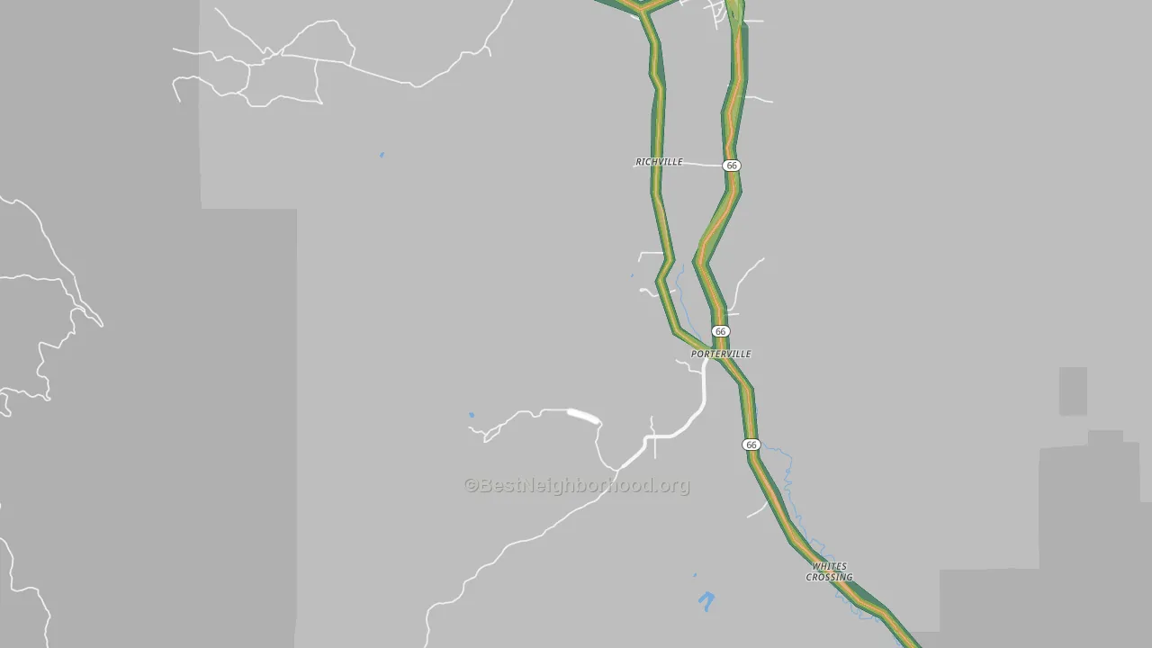 Richville, UT Map of Noise Levels in Richville